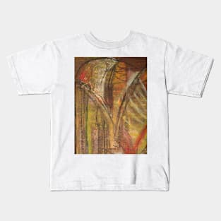 Windy Autumn - Section of Art Pastel Abstract Kids T-Shirt